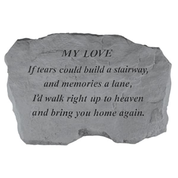 Kay Berry My Love-If Tears Could Build A Stairway - Memorial - 16-in. x 10.5-in. x 1.5-in. KA313599 - main